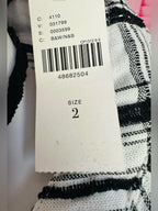 Anthropologie Black & White Plaid Belted Tunic