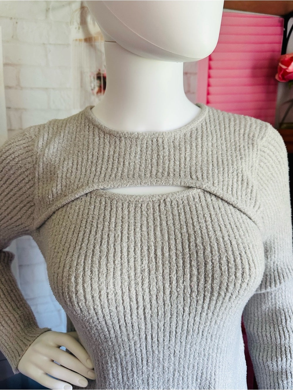 Rachel Zoe Ribbed Knit Sweater