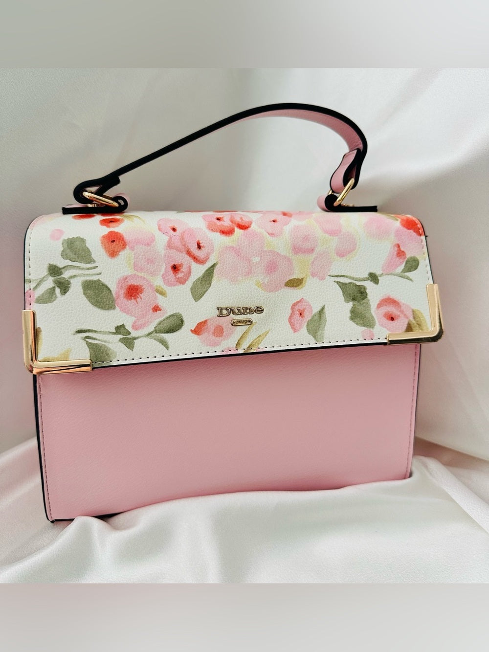 Dune London Floral Top Handle Crossbody Handbag w/ Matching Wallet