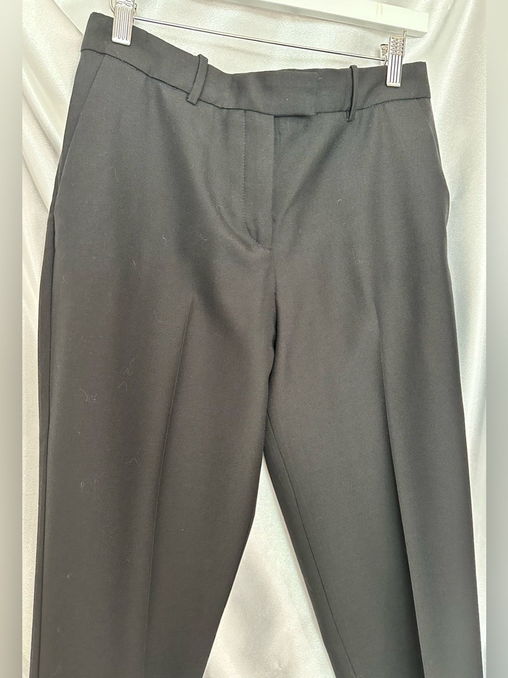 MNG Mango Black Tailored Straight Leg Dress Pants Trousers Size 6