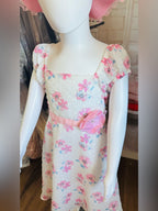 Blueberi Boulevard Girls Floral Party Dress
