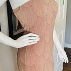 Windsor Dusty Rose Strapless Sequin Mermaid Gown