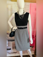 White House Black Market Black & White Houndstooth Sheath Dress