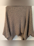 Generation K Popcorn Knit Cowl Neck Poncho Sweater