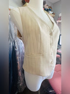 Rachel Zoe Pinstripe Tailored Waistcoat Vest