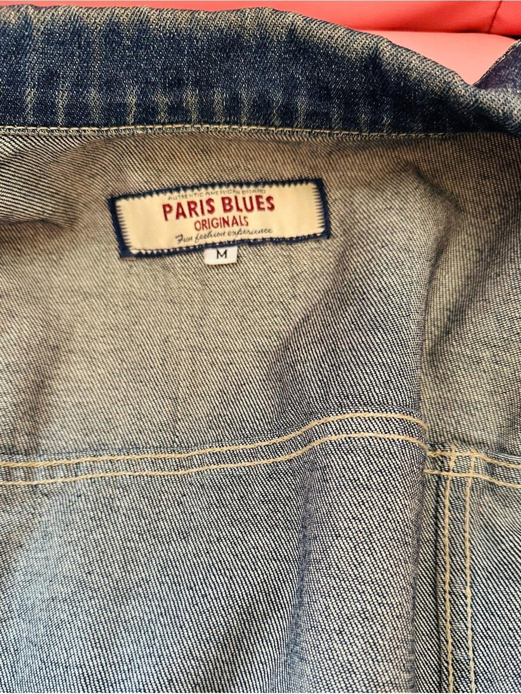 Vintage Paris Blues Embroidered Denim Jacket