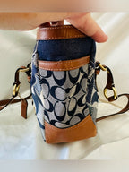 Rare Vintage Coach Signature Denim Patchwork Gallery Tote
