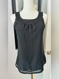 H&M Black Sleeveless Sheer Camisole Blouse