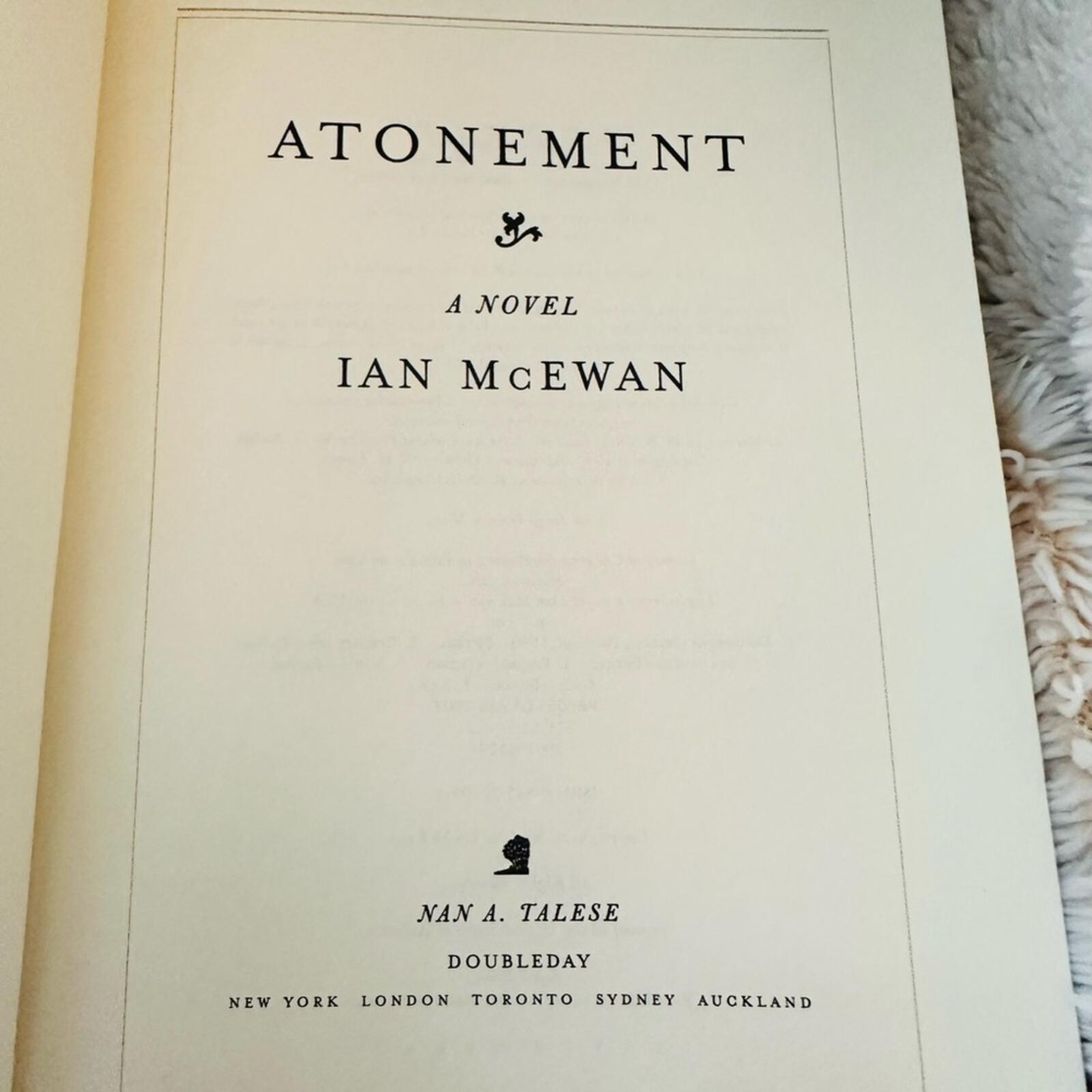 Atonement Novel by Ian McEwan