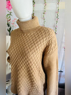 Elie Tahari Cable Knit Turtleneck Sweater