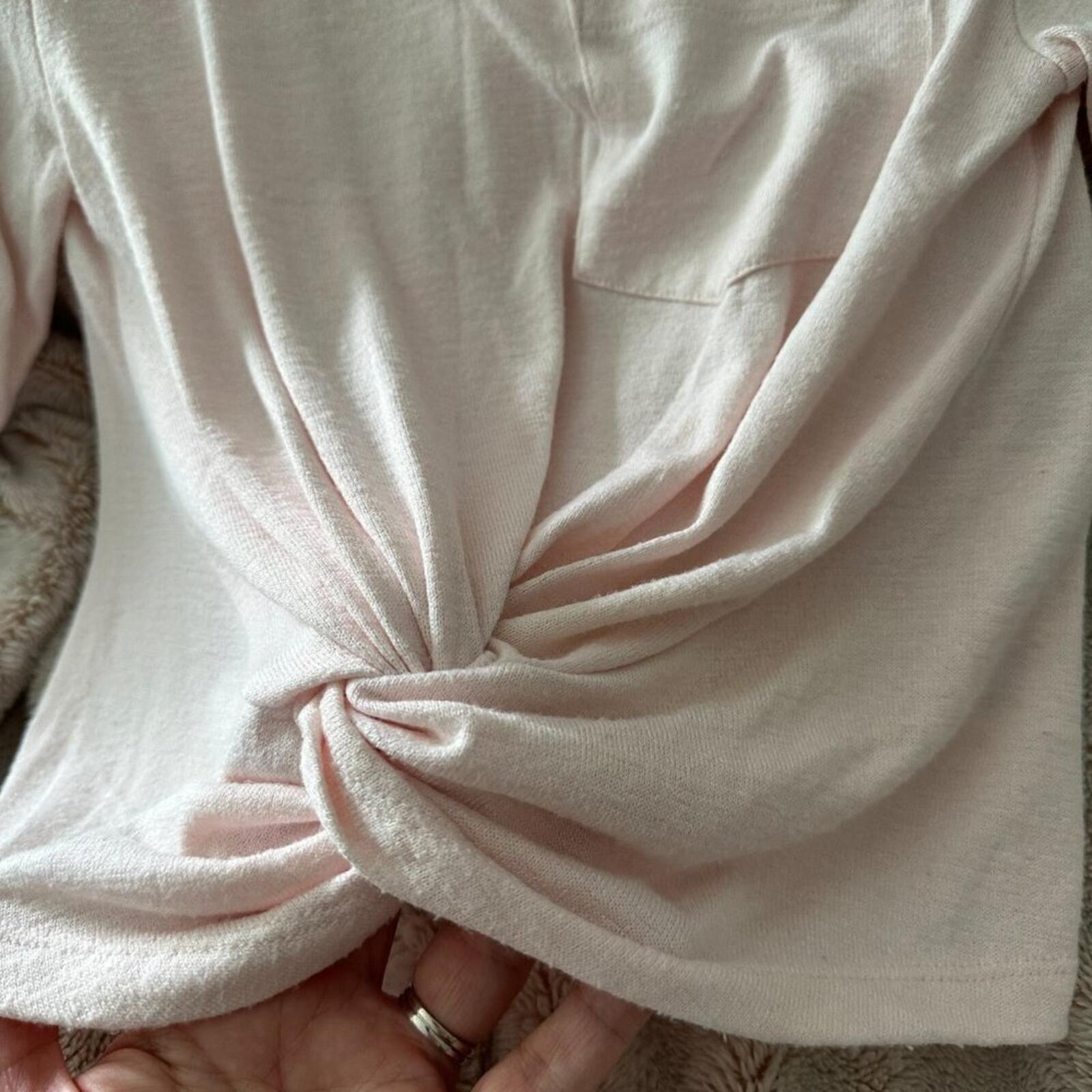 Light Pink Knotted Tee