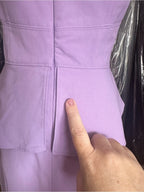 White House Black Market Lavender Peplum Sheath Dress