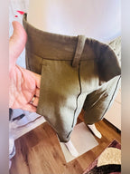 Marisenna T Jubilee Olive Green Tailored Ankle Pants