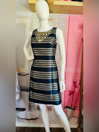 Lilly Pulitzer Virginia Jeweled Metallic Stripe Dress
