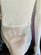 White Embroidered Sleeveless Layered Boho Blouse