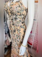 Mac Duggal Embroidered Floral Trumpet Gown