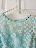Jona Michelle Aqua Lace Party Dress
