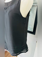 H&M Black Sleeveless Sheer Camisole Blouse