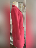 Vintage OSCAR Oscar de la Renta Pink Wool Blend Long Coat