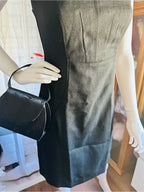 The Limited Black Sleeveless Midi Sheath Dress