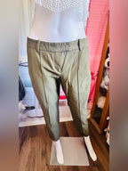 Marisenna T Jubilee Olive Green Tailored Ankle Pants