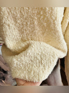 Z Supply Romnie Sweater Cream Textured Whipstitch Cozy Knit