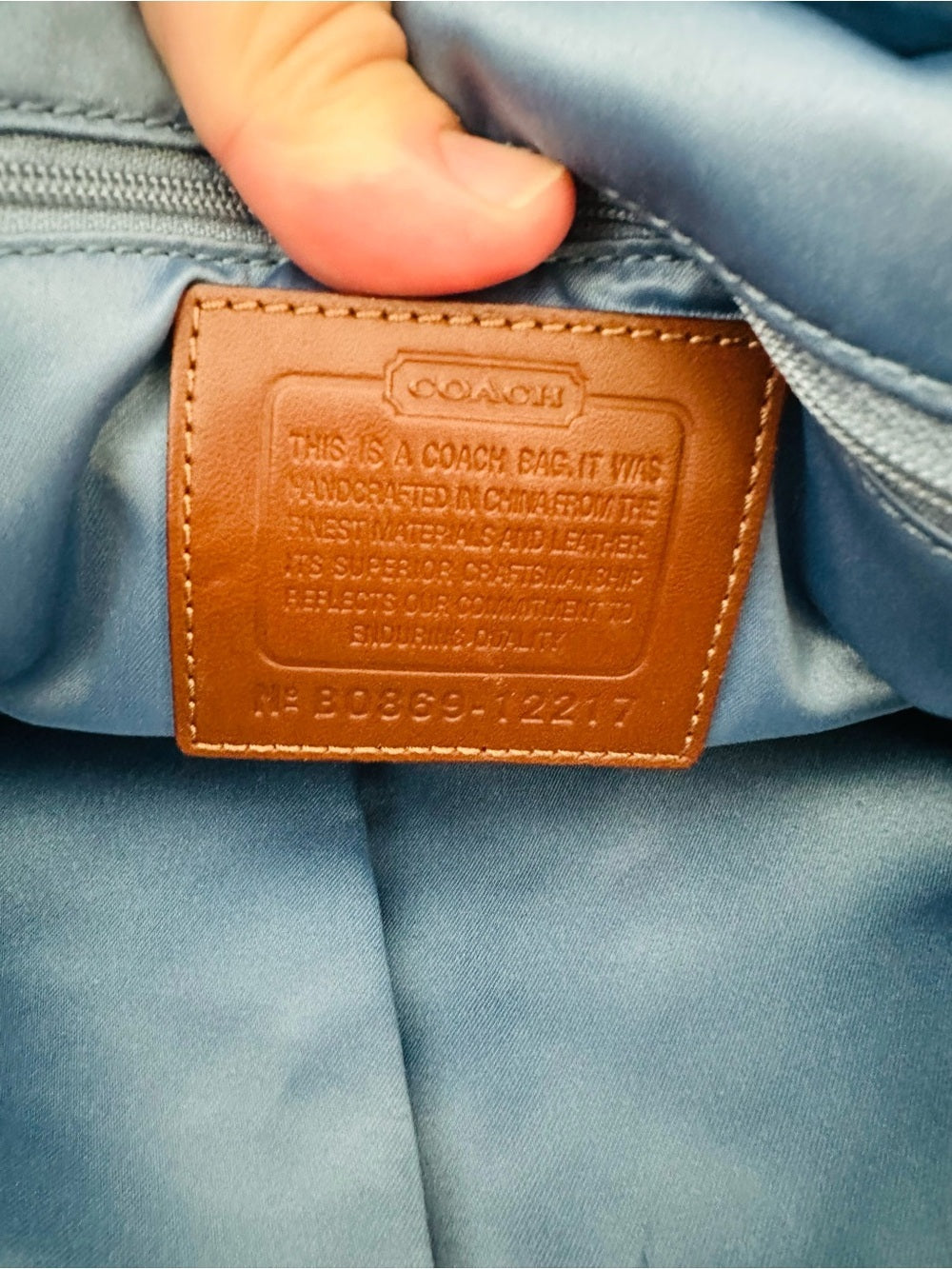 Rare Vintage Coach Signature Denim Patchwork Gallery Tote