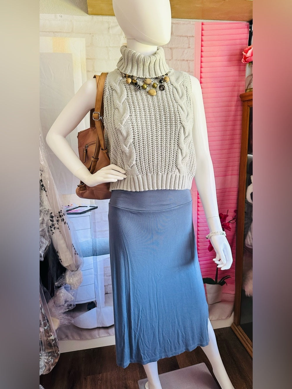 Luxe Brooklyn Midi Skirt