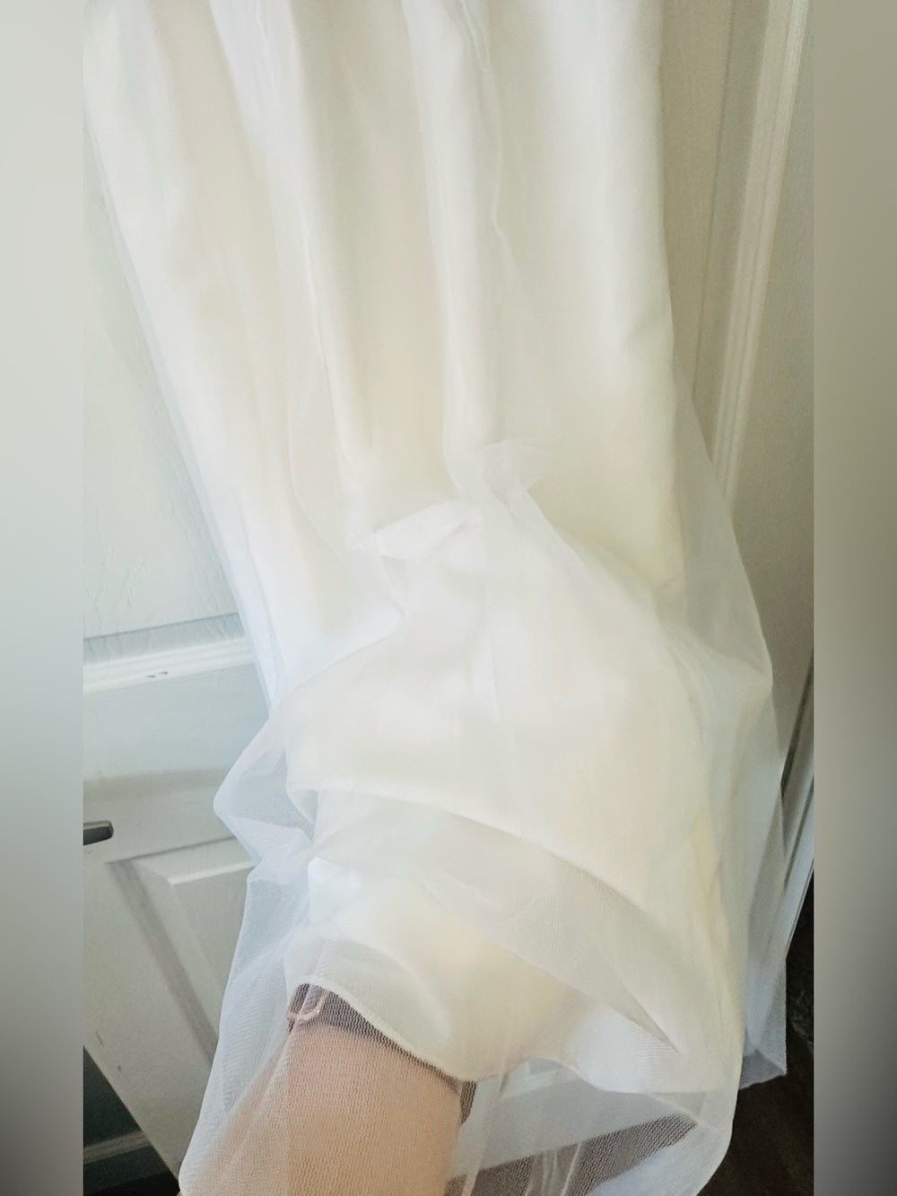 Emerald Gumdrops White Chiffon Lace Formal Dress