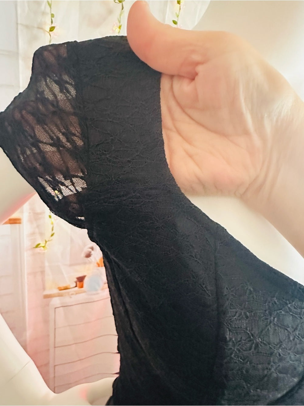 Wild Fable Black Lace Corset Bustier Crop Top