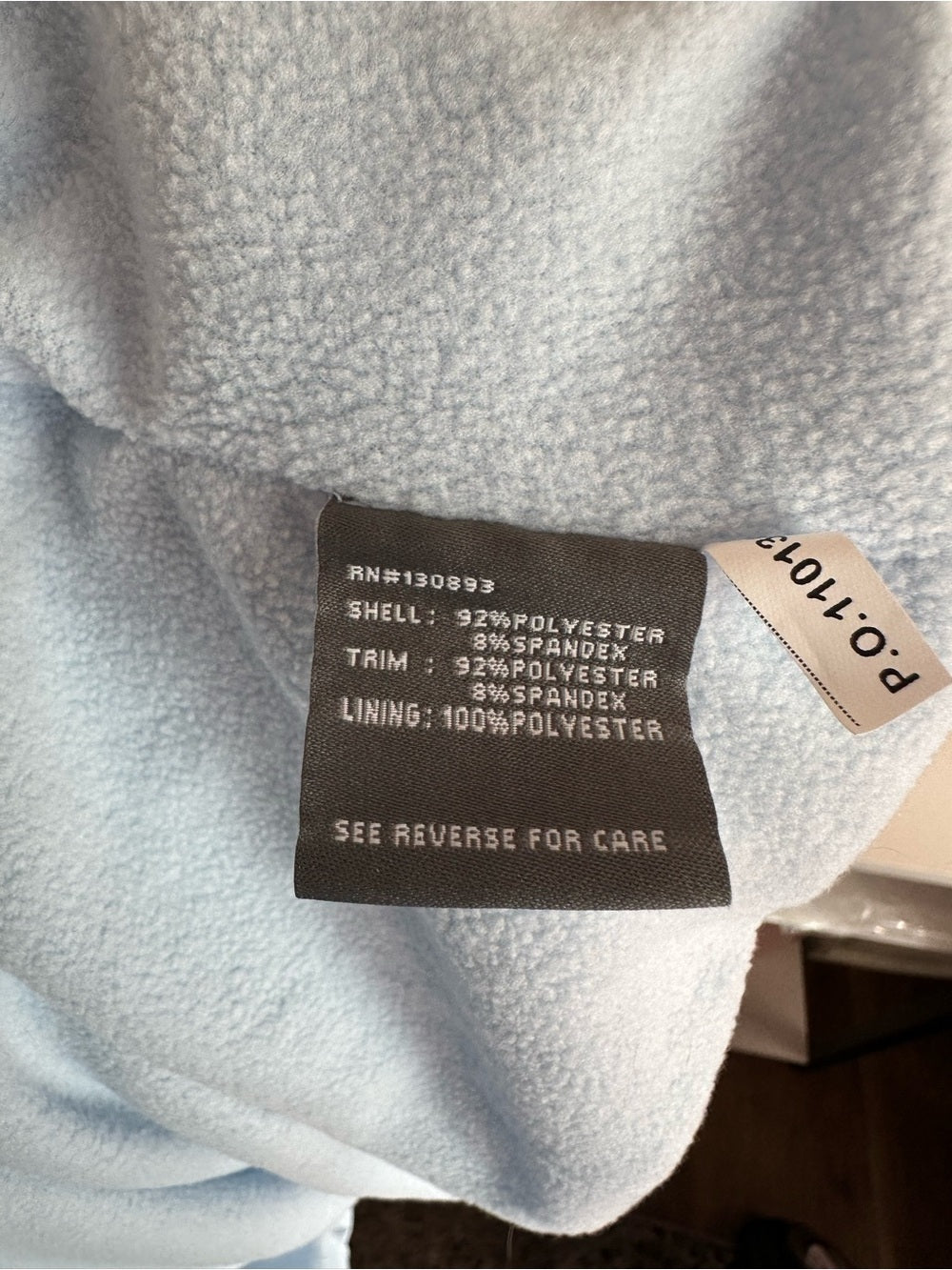 New Balance Blue Fleece Lined Hooded Windbreaker Jacket