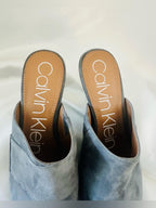 Calvin Klein Grecia Suede Mule Heels