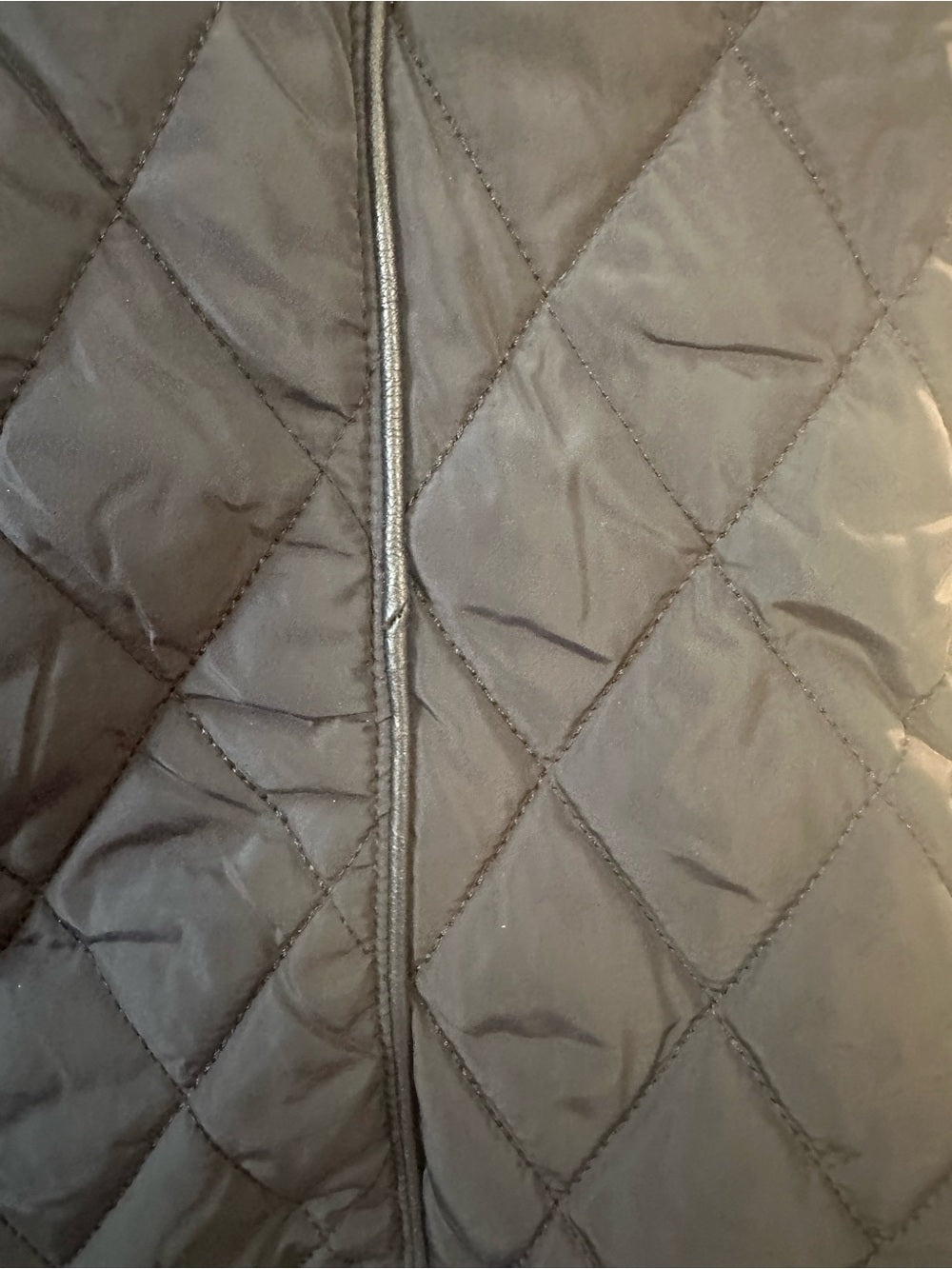 Palomares Navy Quilted Faux Fur Lined Puffer Vest NWT