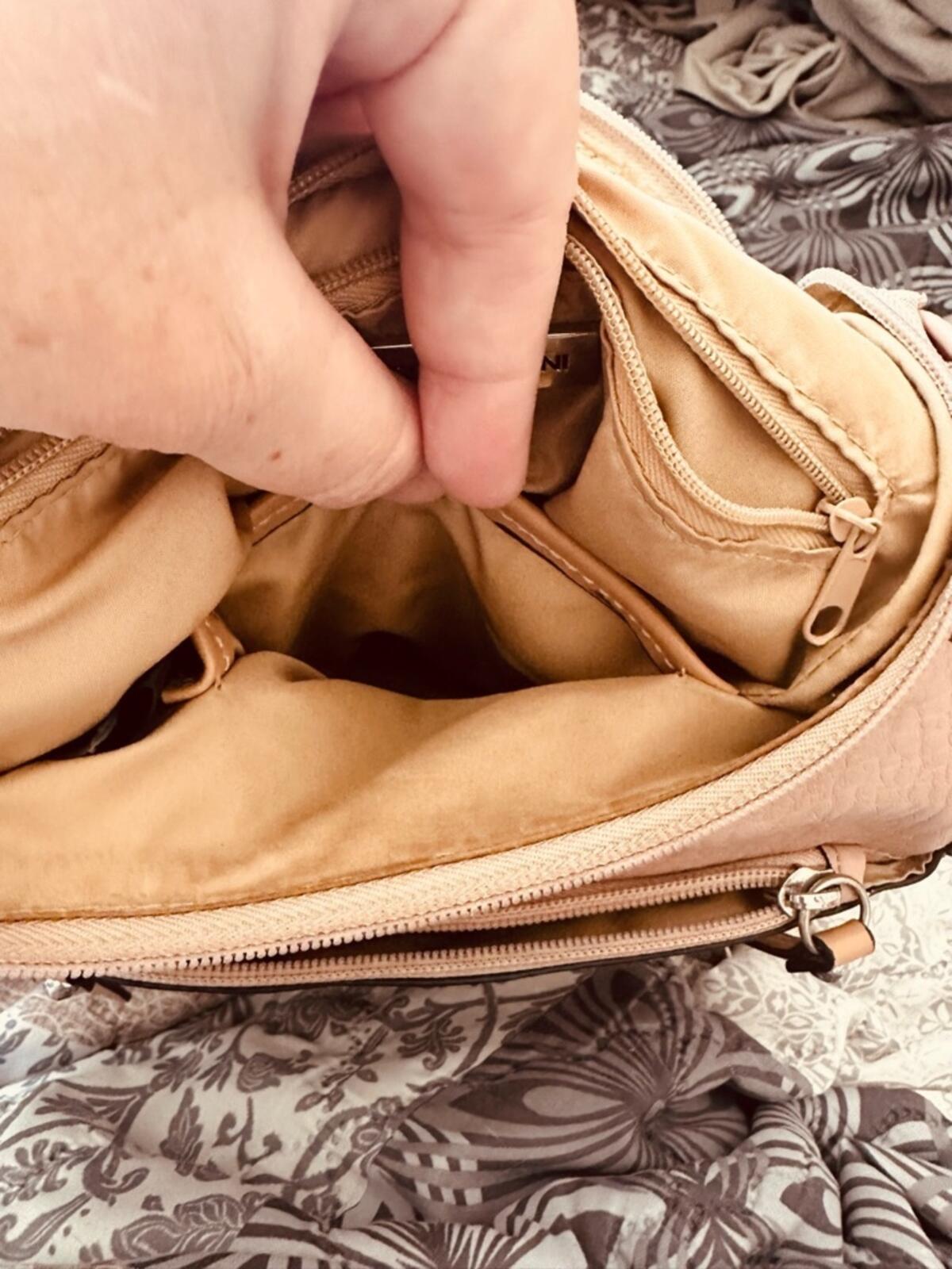 Giani Bernini Blush Pink Pebbled PVC Backpack