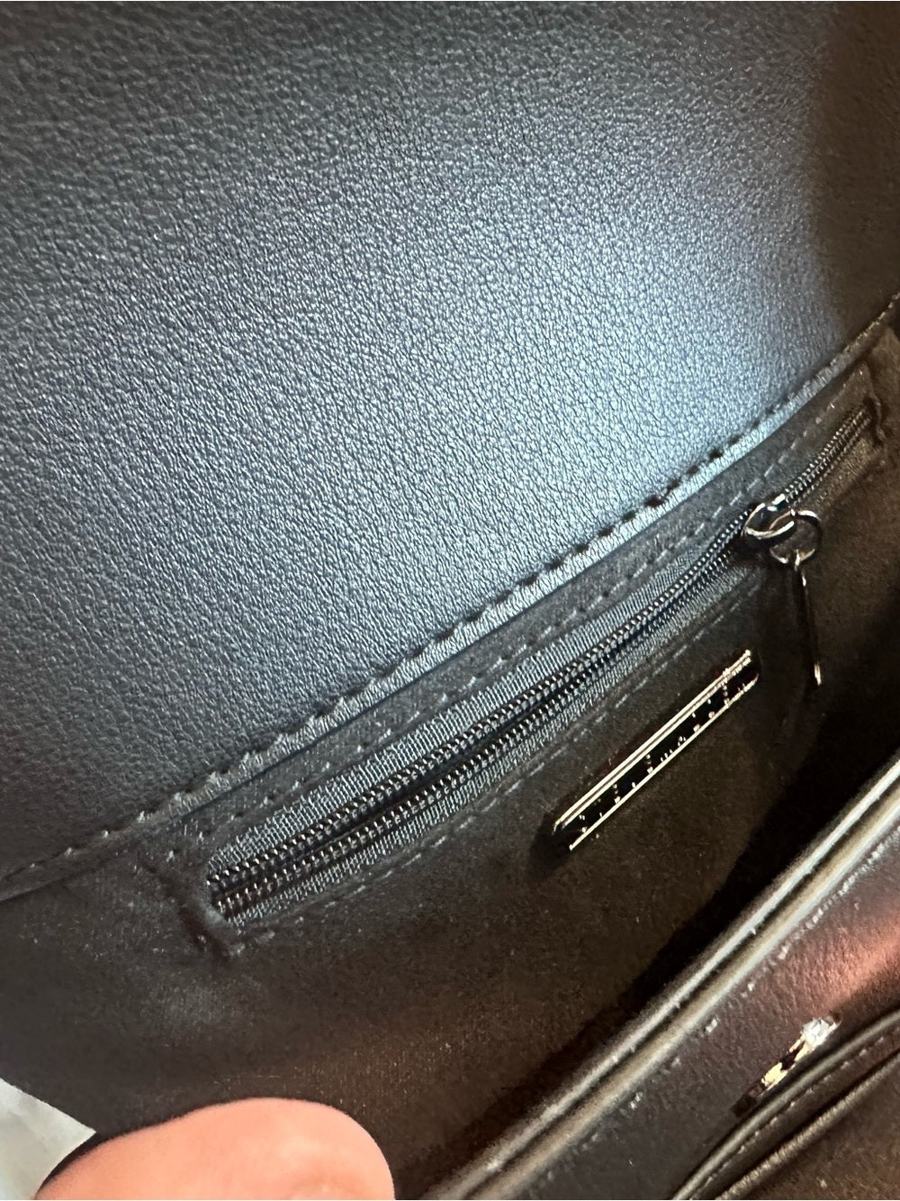 Steve Madden BBAY Black Baguette Shoulder Bag