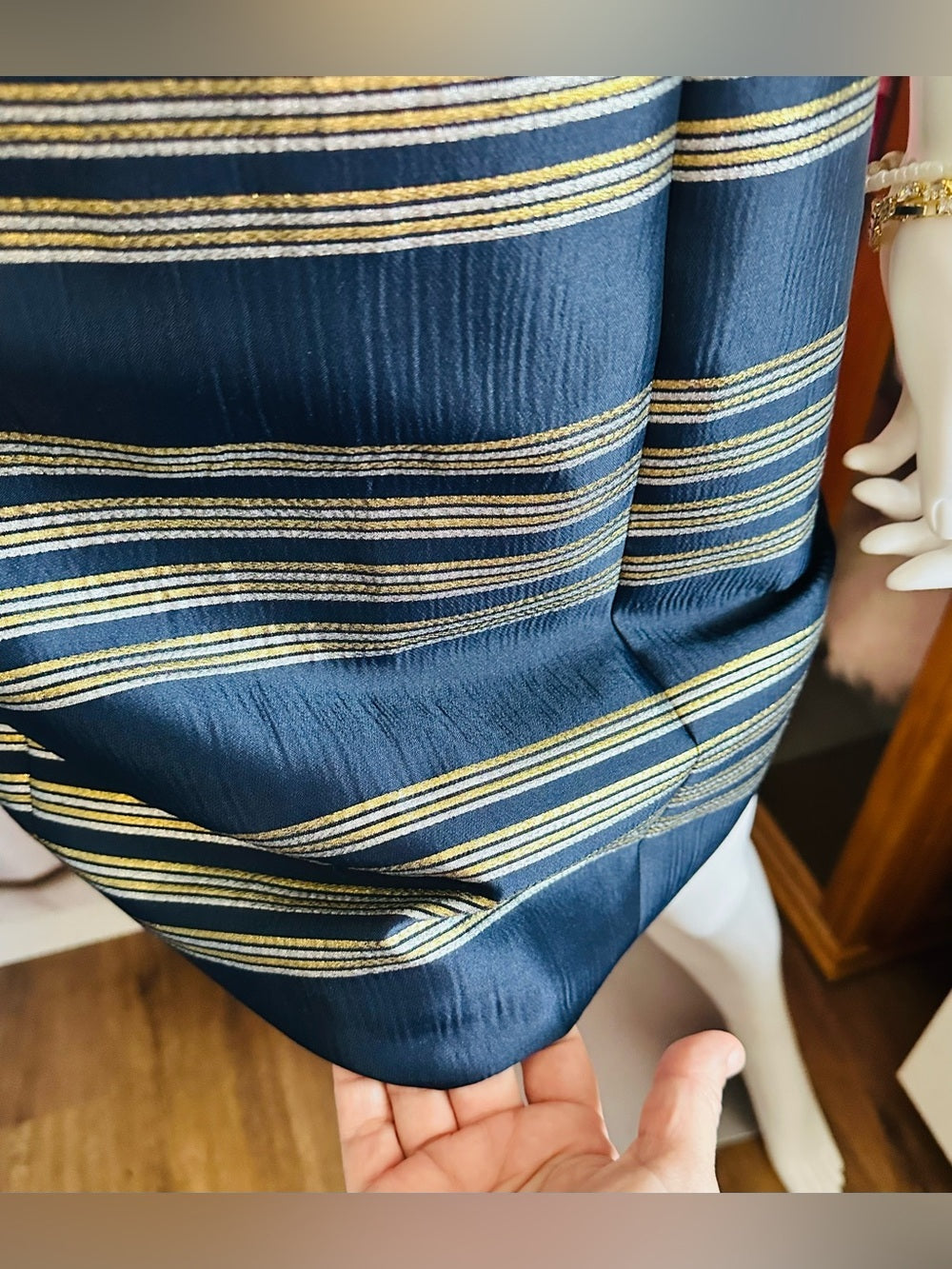 Lilly Pulitzer Virginia Jeweled Metallic Stripe Dress