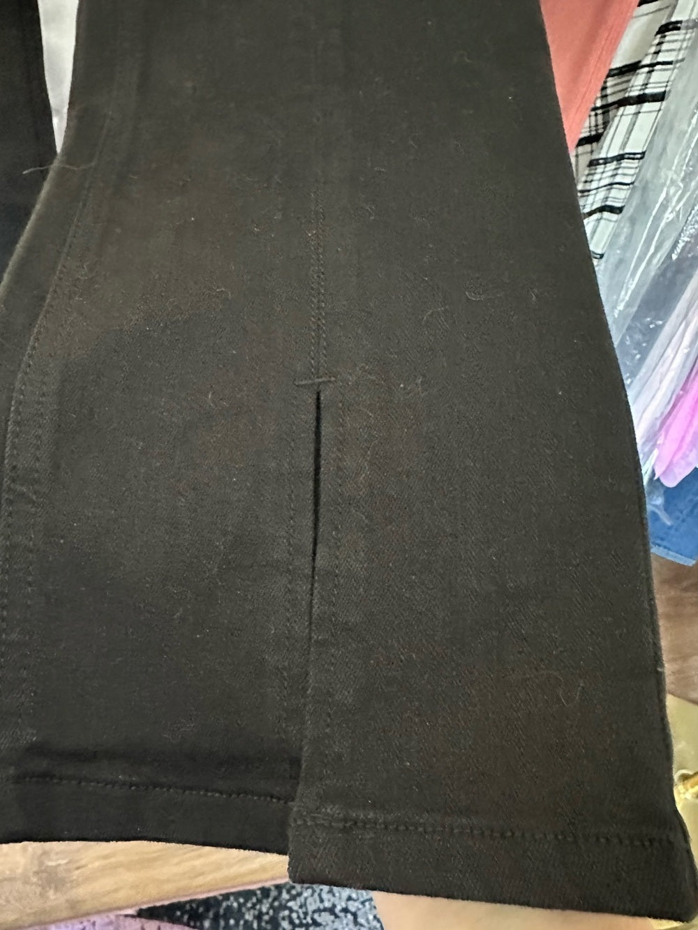 J. McLaughlin Rainey Black Jeans Front Slit Pants Size 10 NWT