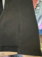 J. McLaughlin Rainey Black Jeans Front Slit Pants Size 10 NWT