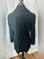 Fog by London Fog Black Wool Blend Pea Coat
