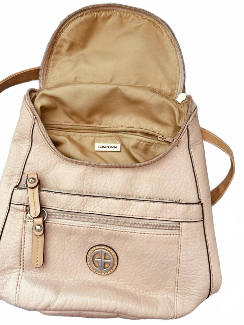 Giani Bernini Blush Pink Pebbled PVC Backpack