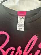 Barbie Black Sweatshirt Dress with Pink Logo and Pink Tulle Skirt