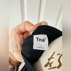 TNA Sleek Black Long Sleeve Crop Top