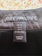 H&M Black Sleeveless Sheer Camisole Blouse