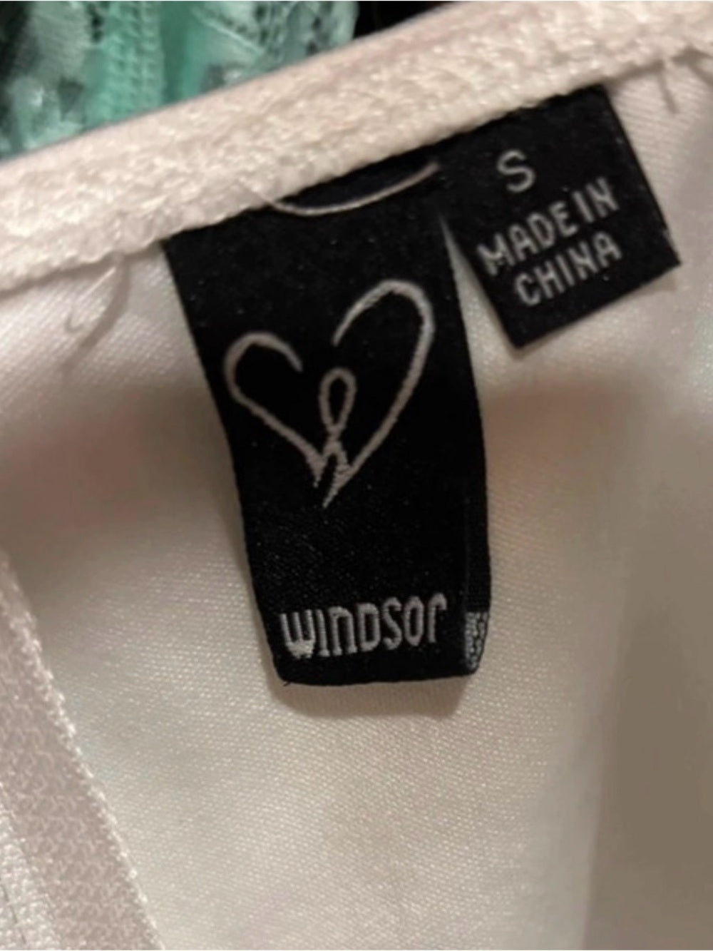 Windsor White Faux Pearl Rhinestone Embellished Crop Top