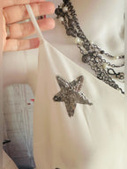 Two by Vince Camuto White Star Sequin Camisole