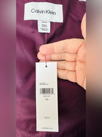Calvin Klein Quilted Puffer Vest in Plum