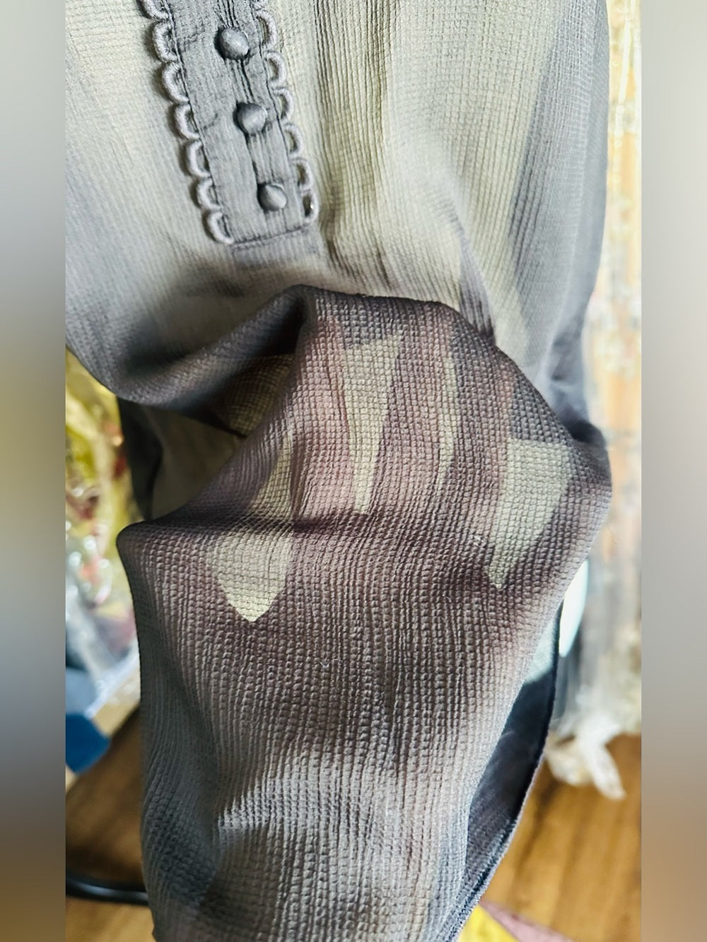 Ann Taylor Black Sheer Sleeveless Blouse