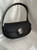 Steve Madden BBAY Black Baguette Shoulder Bag