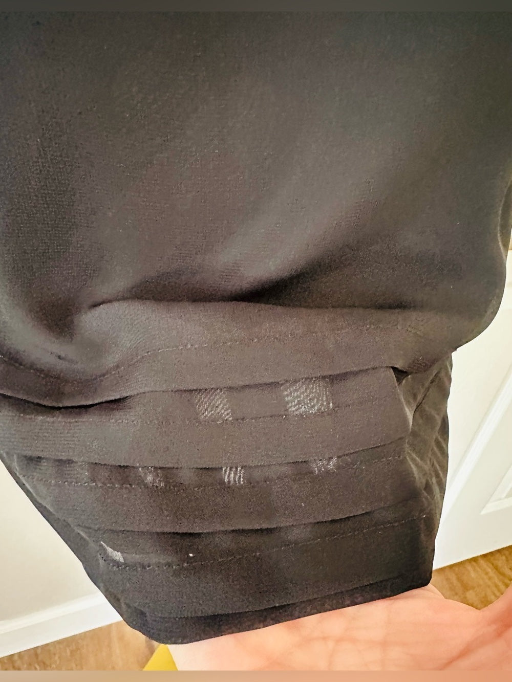 H&M Black Sleeveless Sheer Camisole Blouse