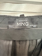 MNG Mango Black Tailored Straight Leg Dress Pants Trousers Size 6